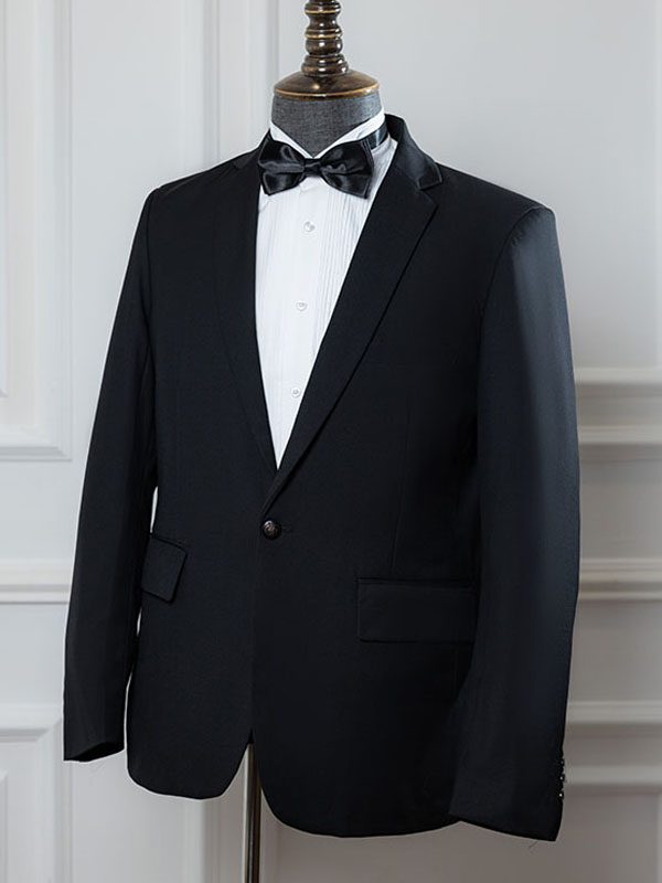 BASIC BLACK SUIT (NOTCH LAPEL)